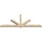 Ekena Millwork Kennewick Rough Sawn Timber Gable Bracket, Douglas Fir, 96"W x 40"H x 4"D x 4"F, 10/12 Pitch GBW096X40X0404KEN00RDF - alternate 5